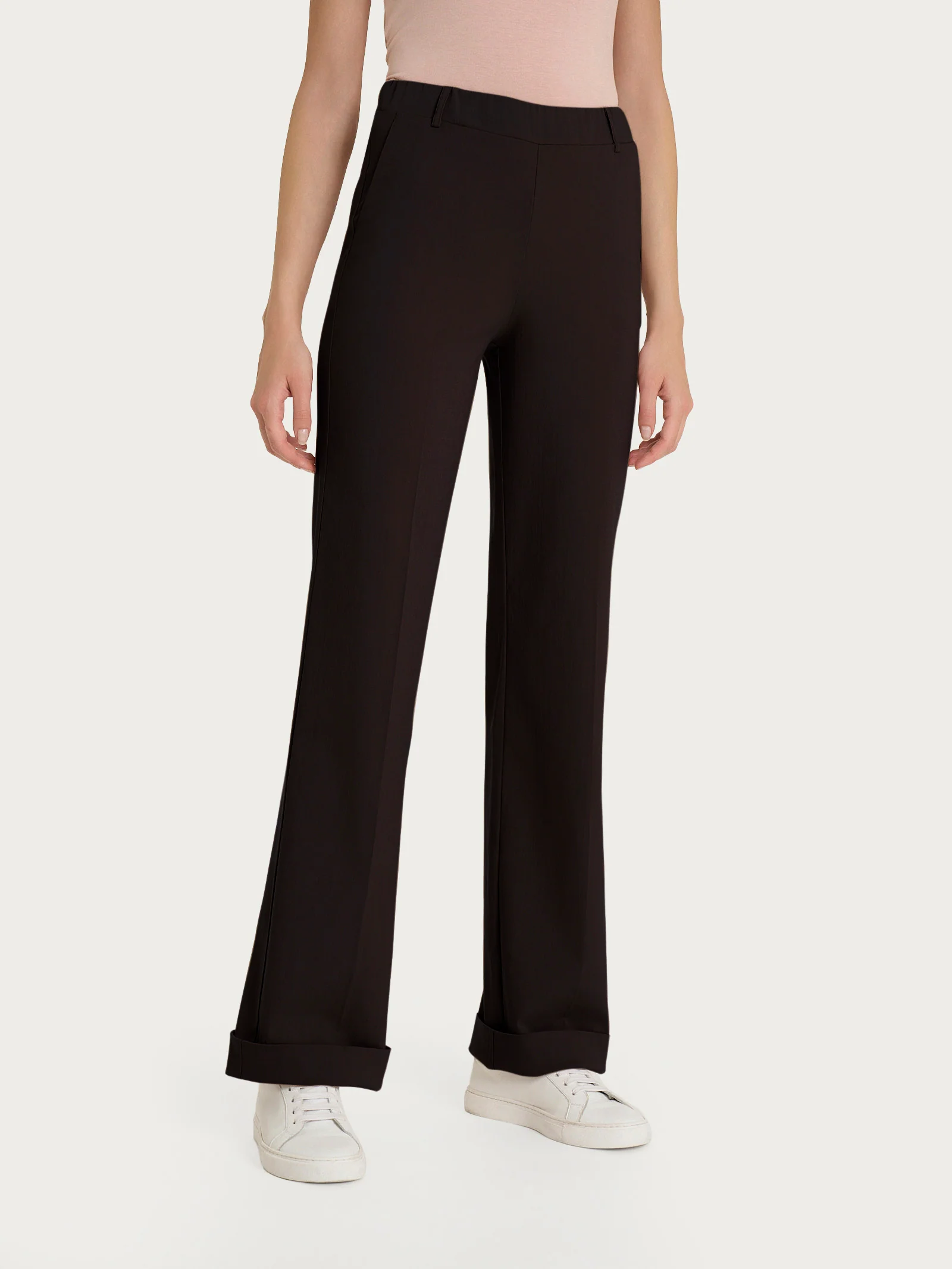 Pantalone dritto con tasche in Super Natural - Chocolate Torte