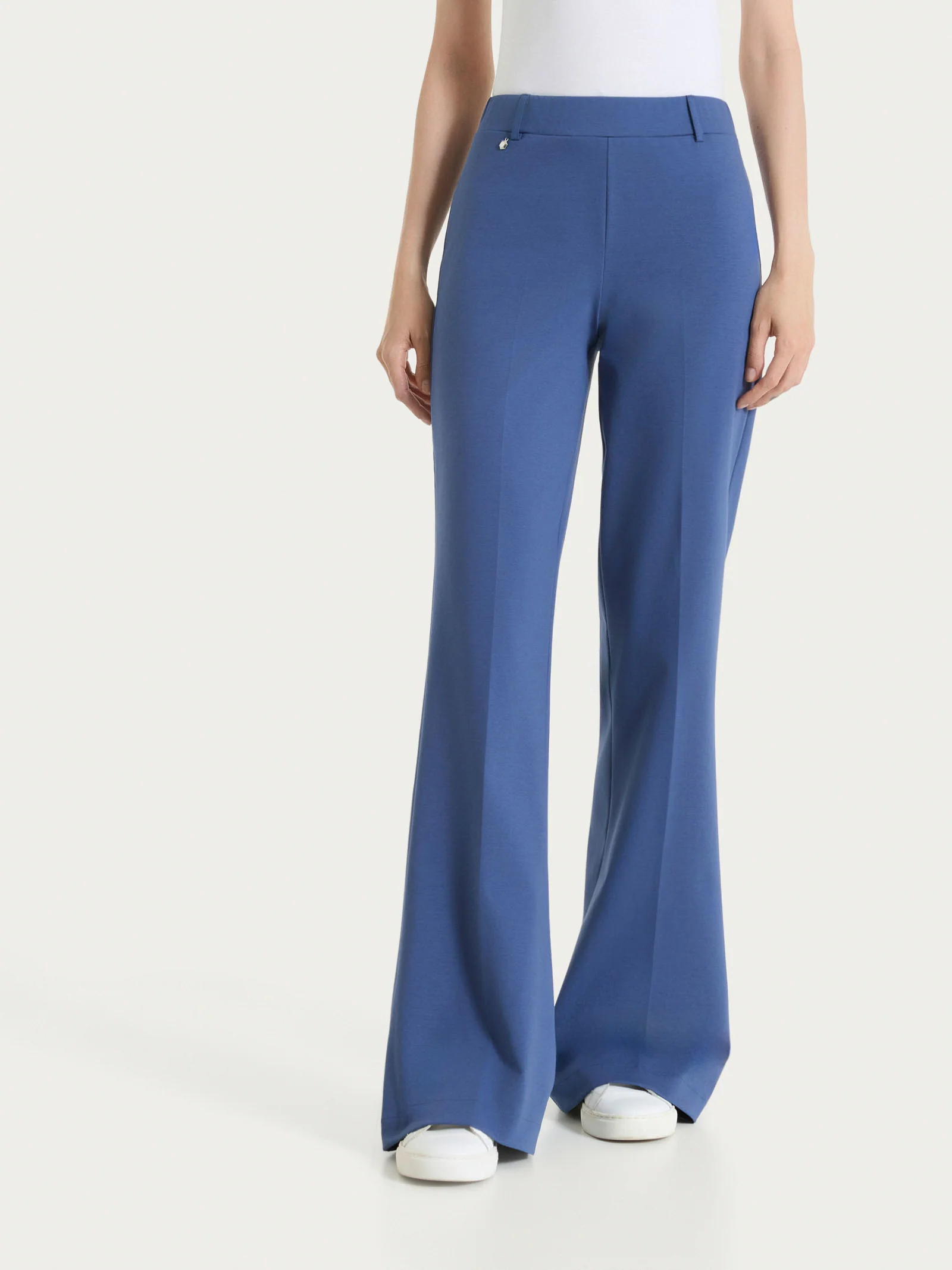 Pantalone flare in Compact Light - Oceana