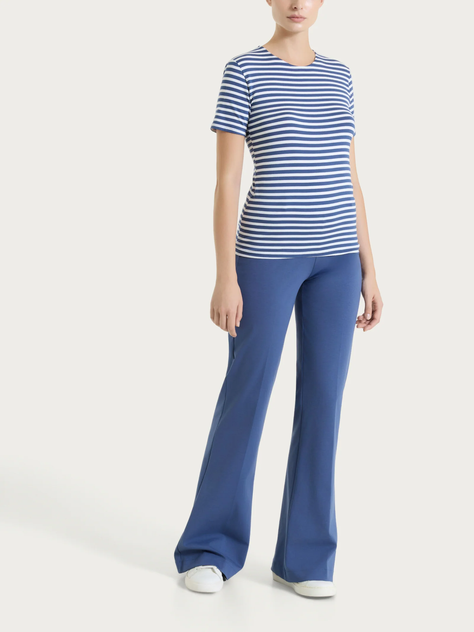 Pantalone flare in Compact Light - Oceana - Image 5