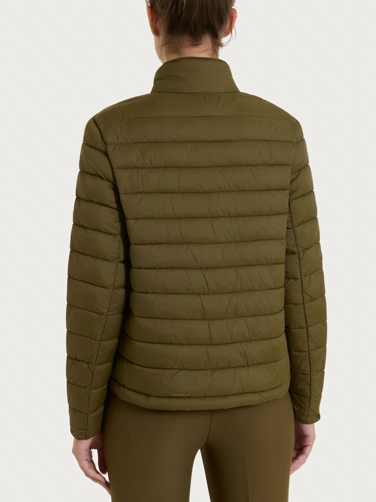Piumino classico in Vegan Down - Dark Olive - Image 2