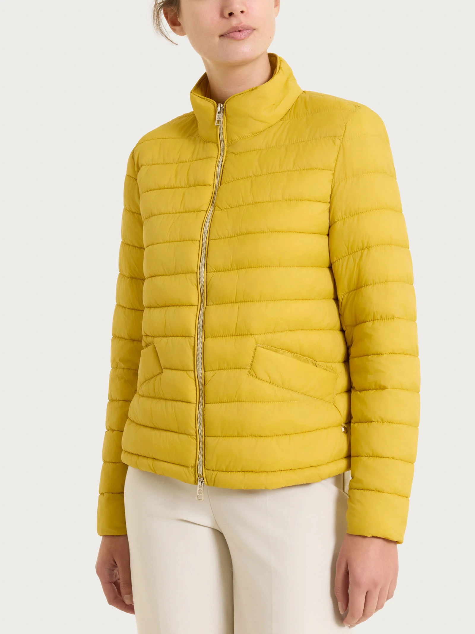 Piumino classico in Vegan Down - Oil Yellow