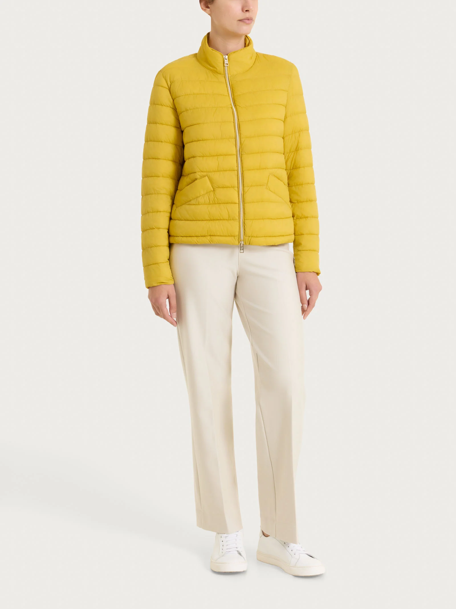 Piumino classico in Vegan Down - Oil Yellow - Image 5