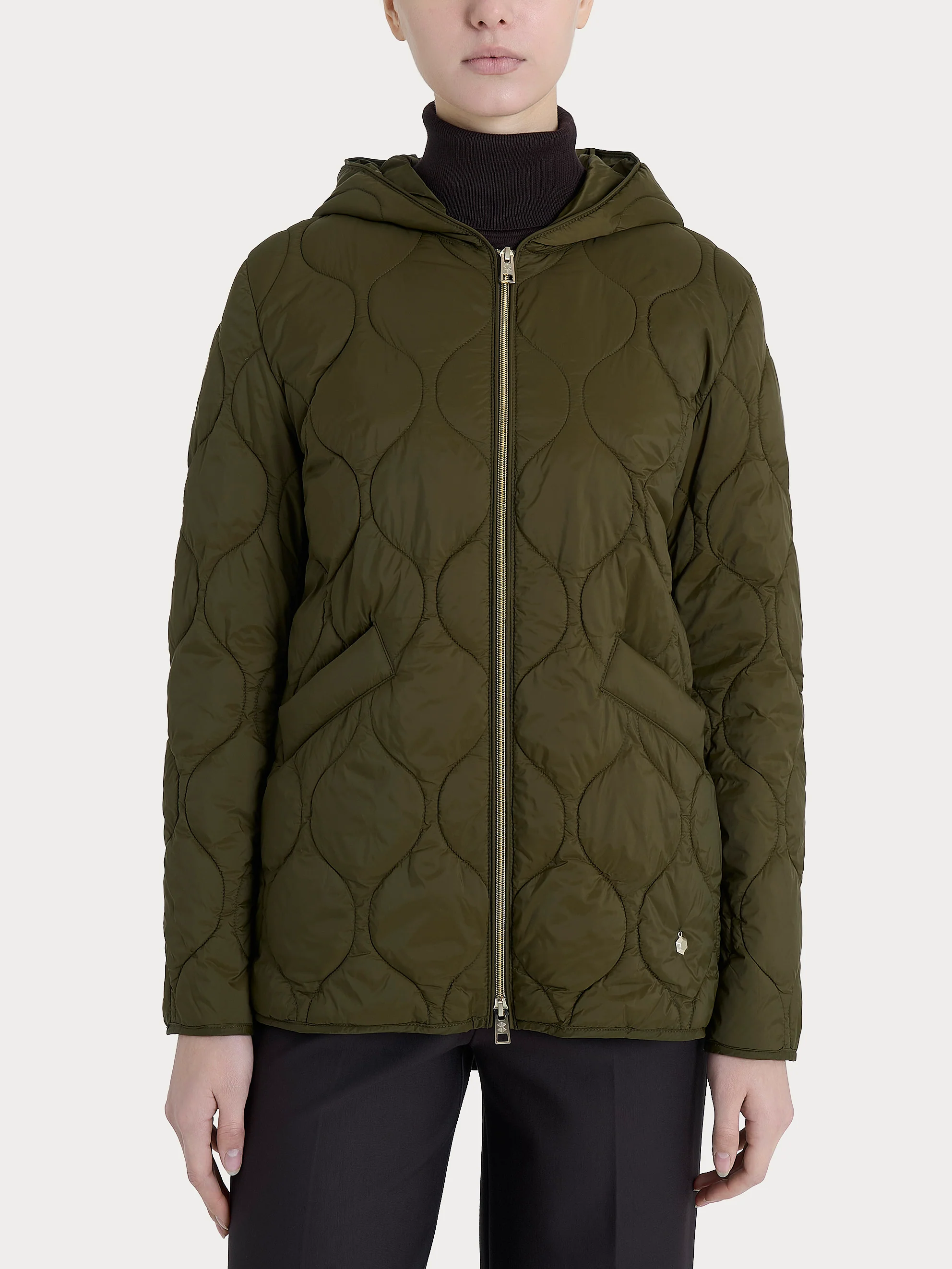 Piumino Onion Quilt con cappuccio - Dark Olive