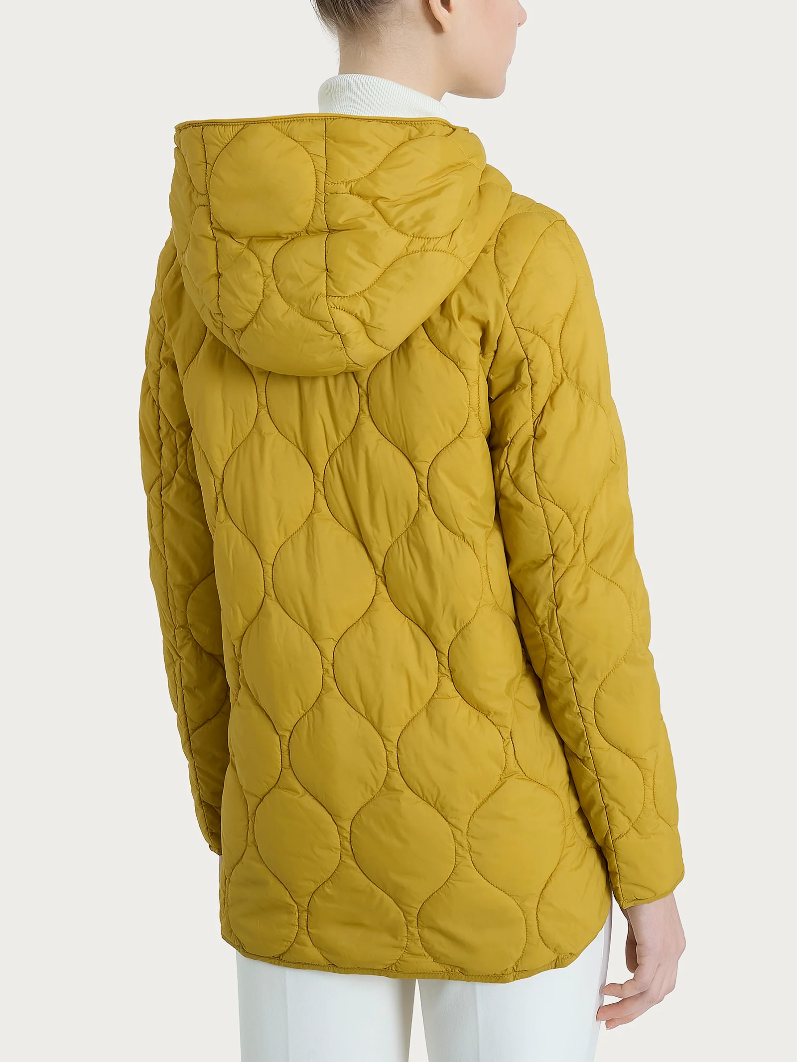 Piumino Onion Quilt con cappuccio - Oil Yellow - Image 2