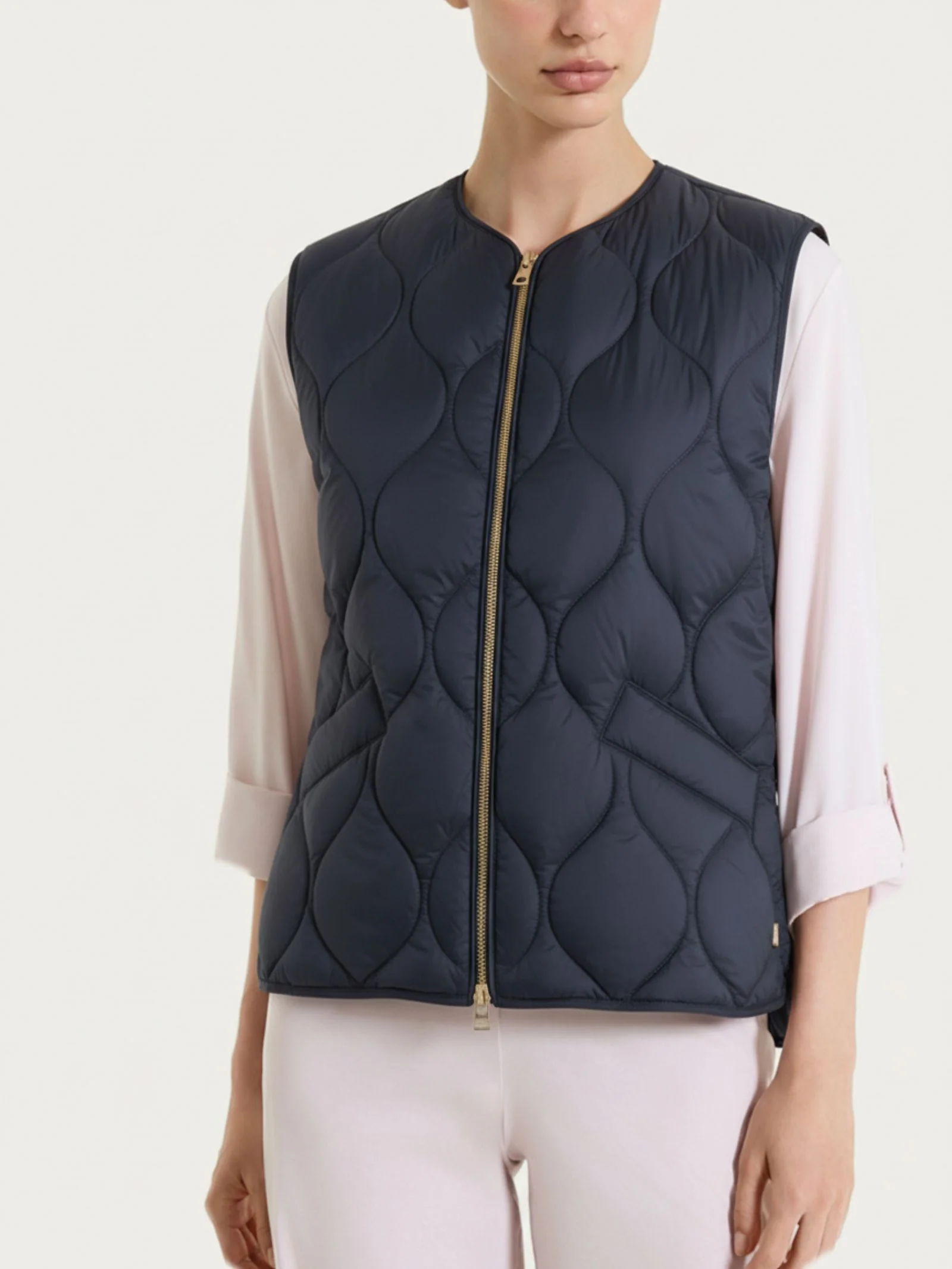 Piumino Smanicato Onion Quilt - Bleu