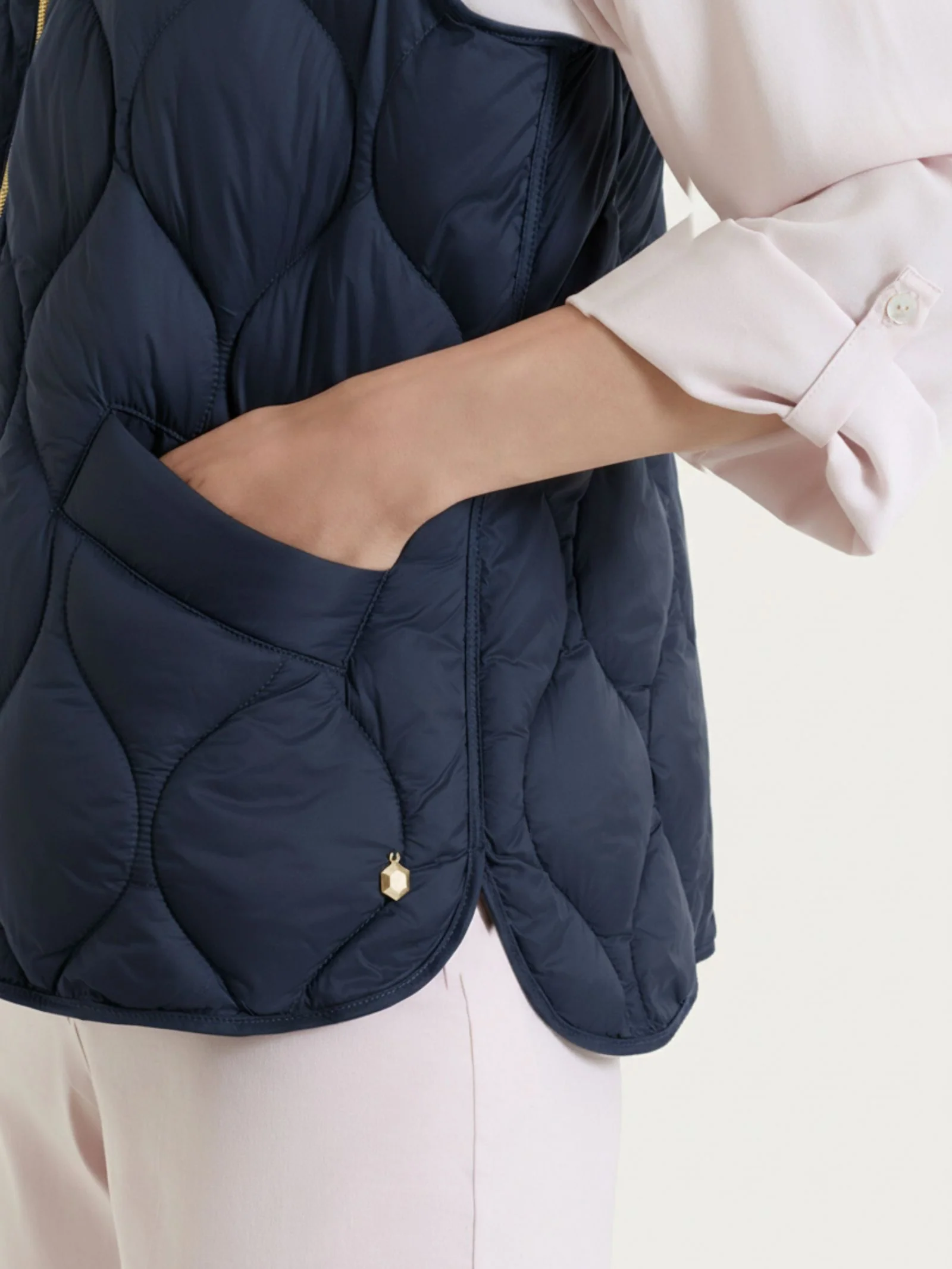 Piumino Smanicato Onion Quilt - Bleu - Image 3