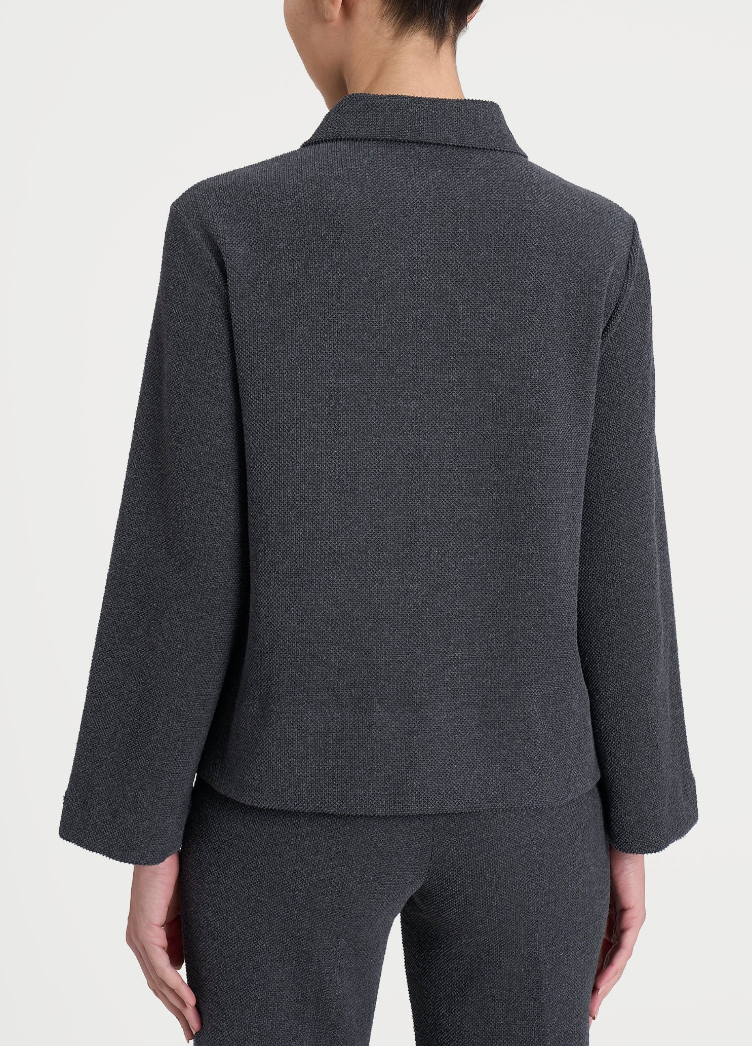 Polo in Japanese Fleece - Ardesia Mel. - Image 2