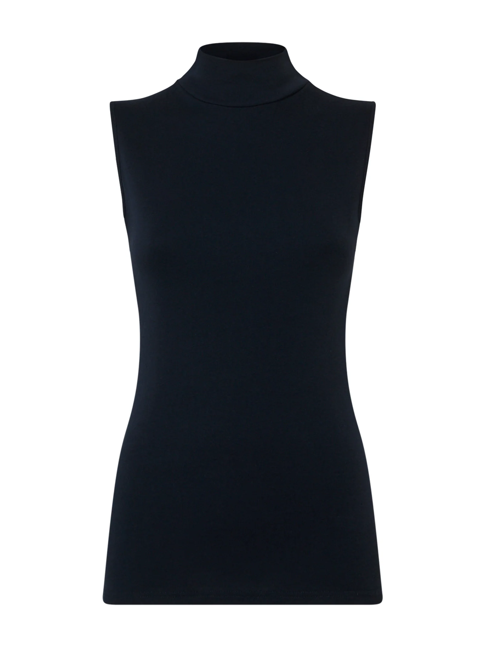 Smanicato a collo alto in Thermo Cotton - Bleu