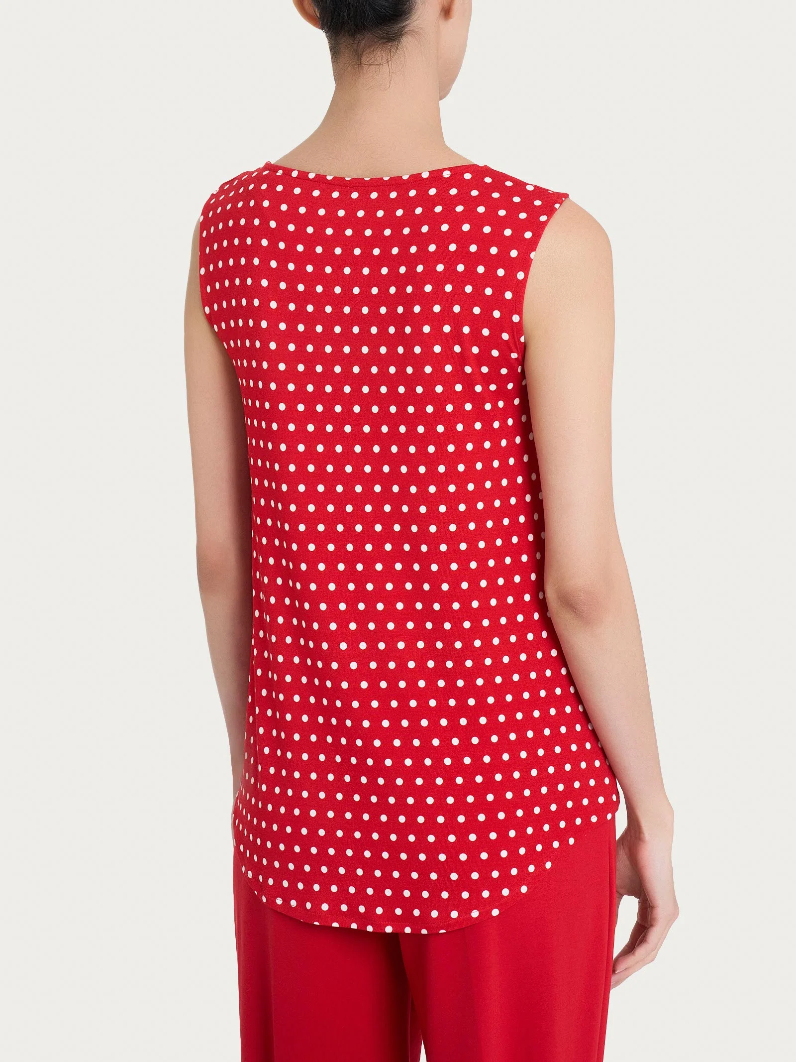 Top smanicato con dots in Viscosa Summer - Fant. Salsa - Image 2