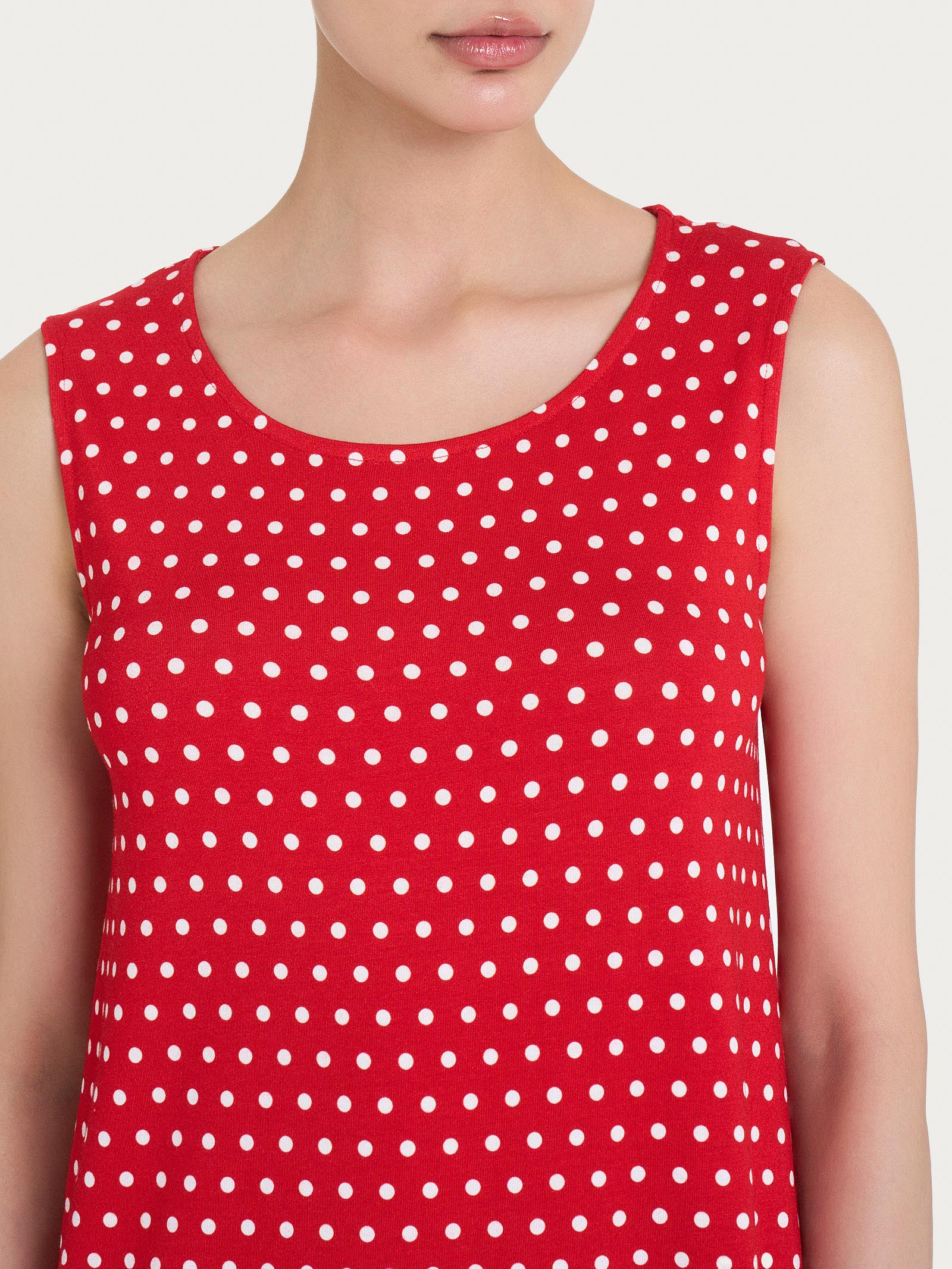 Top smanicato con dots in Viscosa Summer - Fant. Salsa - Image 3