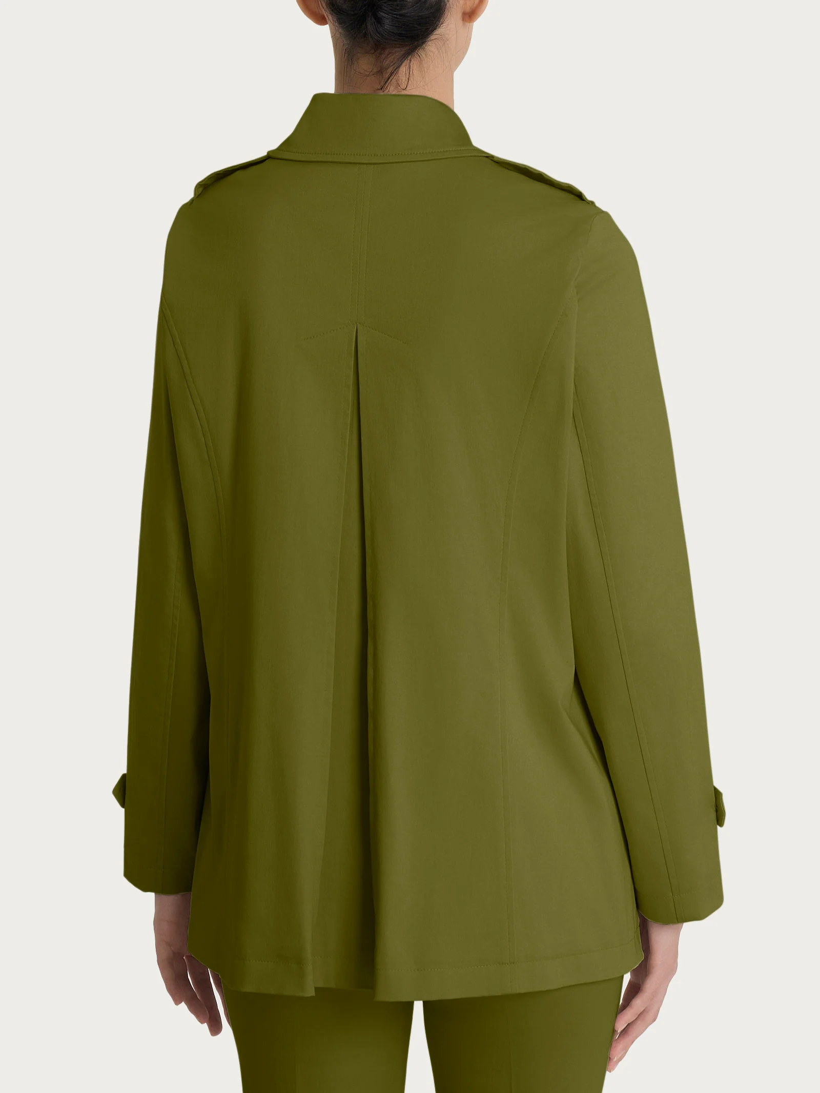Trench in Satin Power WR - Sphagnum - Image 2